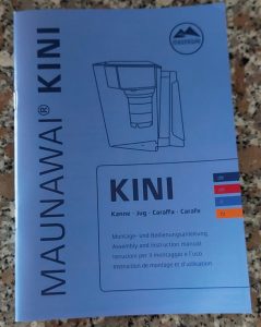 Maunawai Kini Wasserfilter Bedienungsanleitung