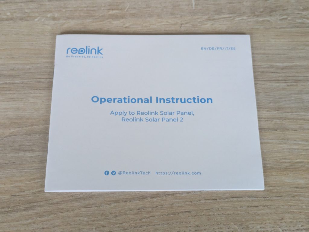 Anleitung des Solarpanels der Reolink Argus 4 Pro+ Überwachungskamera