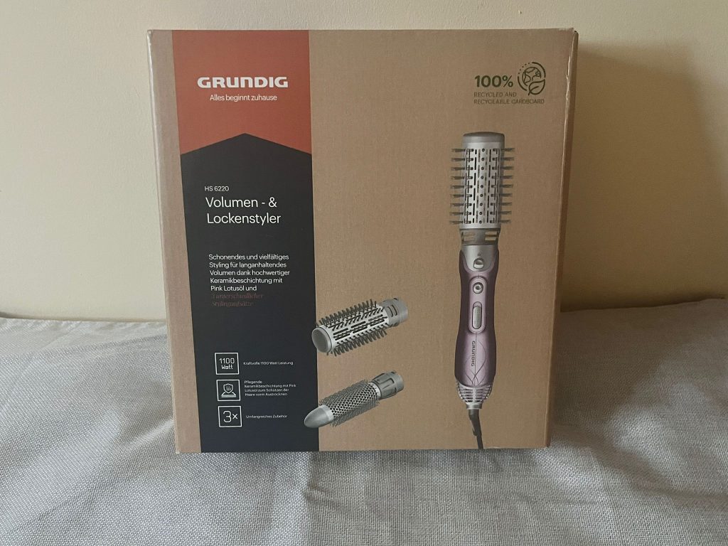 Grundig HS 6220 Warmluftbürste Verpackung von vorne