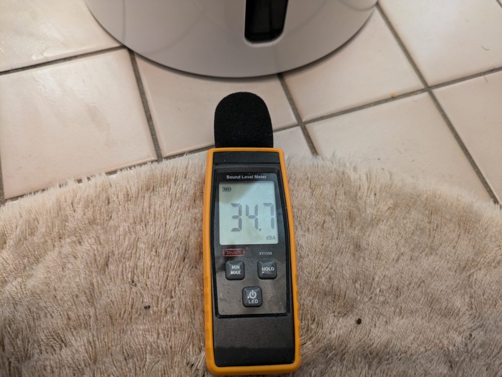 Lautstärke des Philips 3000 Series HU391610 Luftbefeuchters