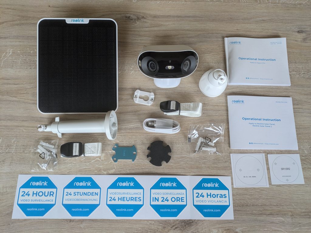 Lieferumfang der Reolink Argus 4 Pro+ Überwachungskamera