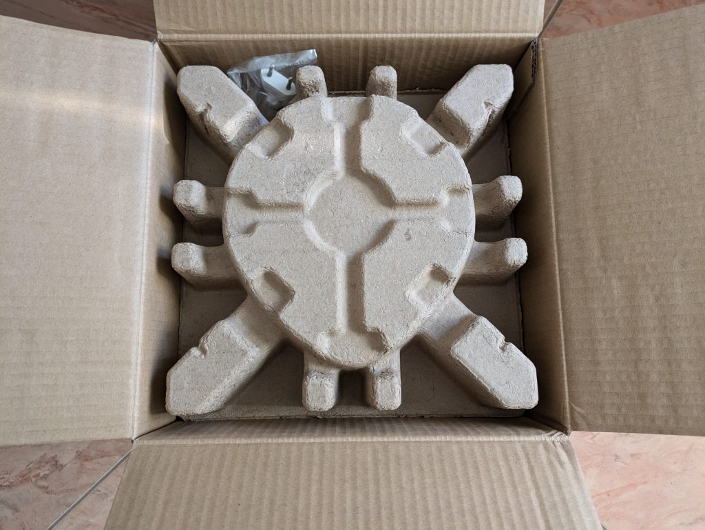 Verpackung des Philips 3000 Series HU391610 Luftbefeuchters von oben