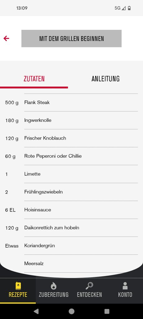 Char-Broil Evolve Electric E-Power Elektrogrill App Rezepte Grammatikfehler