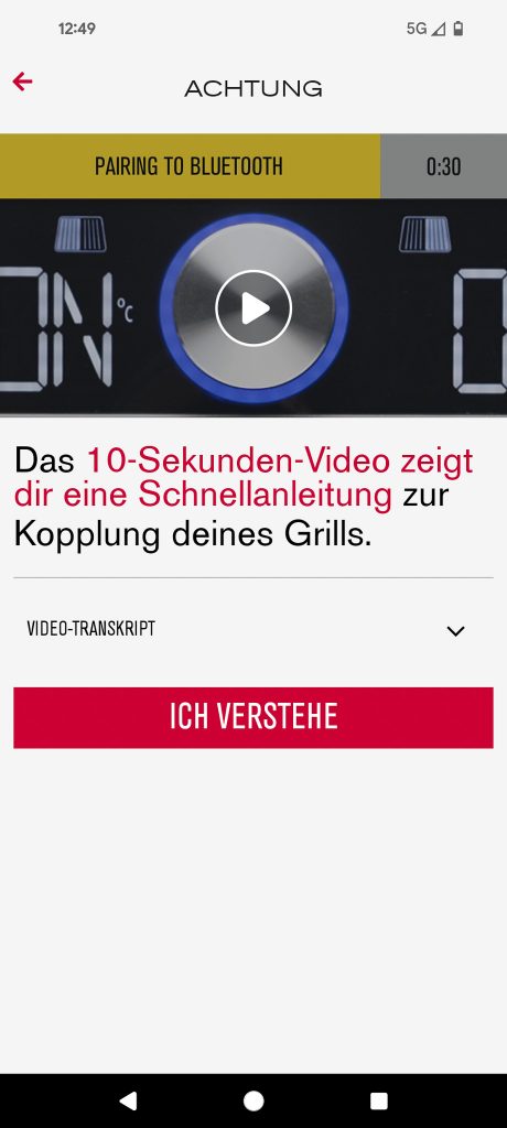 Char-Broil Evolve Electric E-Power Elektrogrill App Videoanleitung