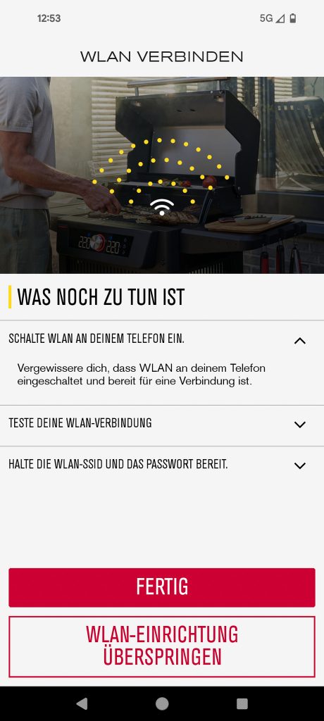 Char-Broil Evolve Electric E-Power Elektrogrill App WLAN-Einrichtung