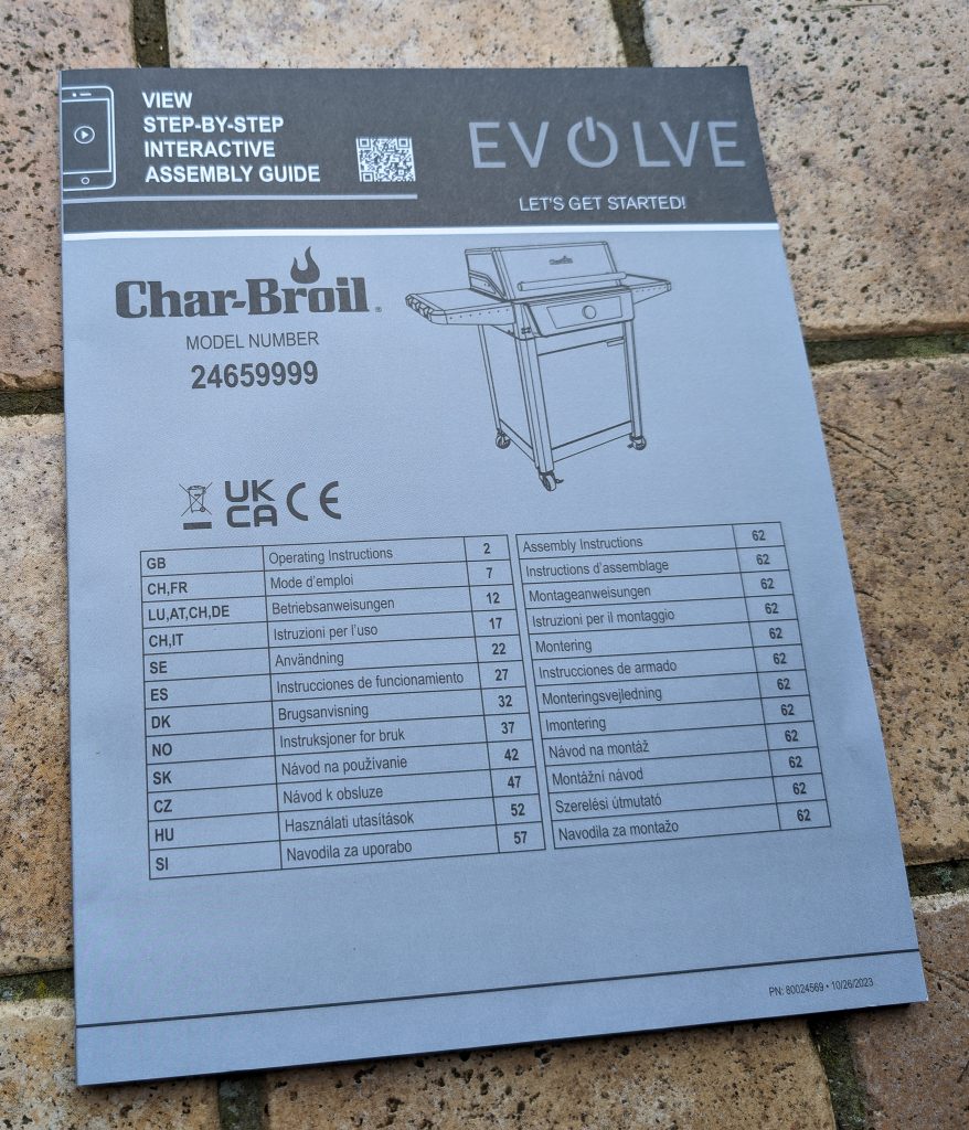 Char-Broil Evolve Electric E-Power Elektrogrill Bedienungsanleitung