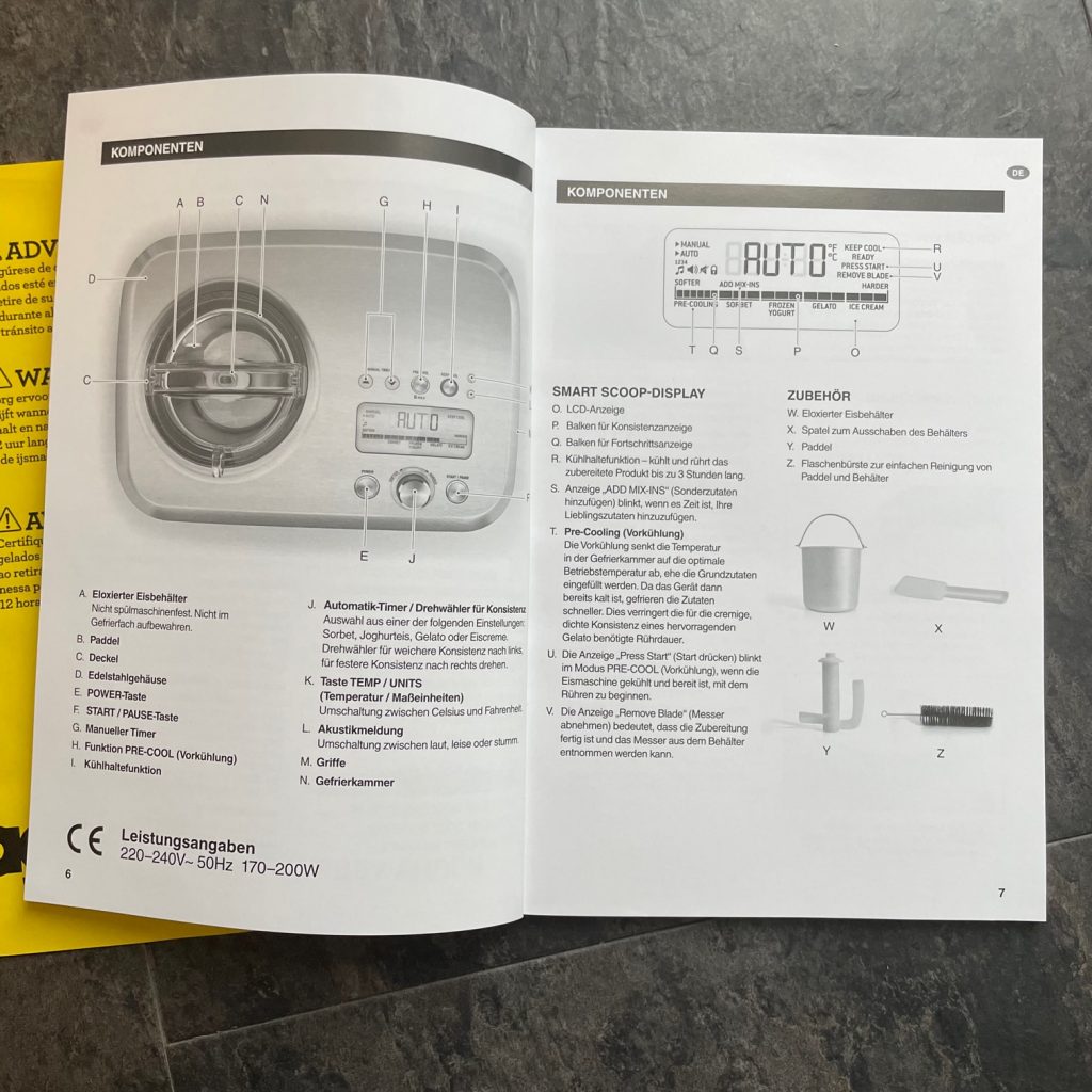 Sage The Smart Scoop Eismaschine Anleitung