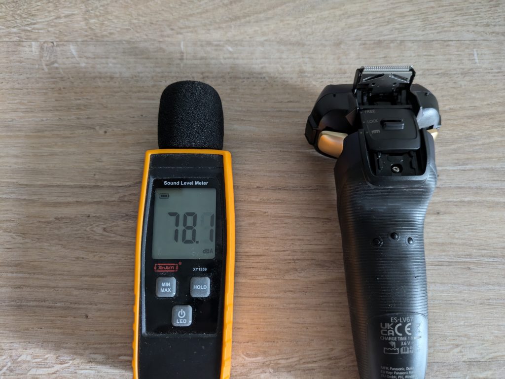 Trimmerlautstärke des Panasonic ES-LV67A803 Rasierers