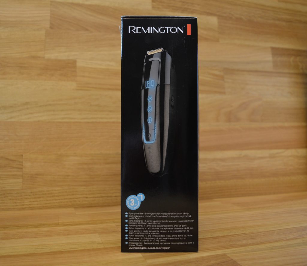 Remington MB4700 Bartschneider Verpackung Seitenansicht Links