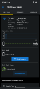 App des AVM FRITZ! 600 WLAN-Repeaters