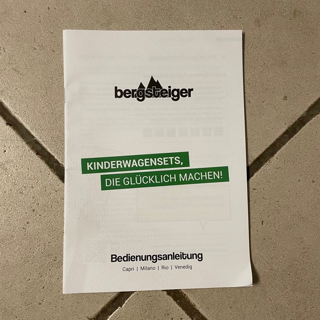 Bergsteiger Kinderwagen Babywagen Capri 3in1 Anleitung