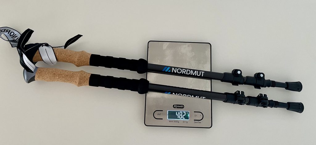 NORDMUT® Wanderstöcke Gesamtgewicht
