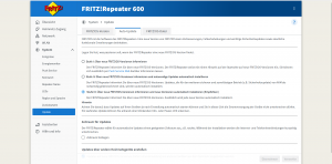 Webbrowser des AVM FRITZ! 600 WLAN-Repeaters (2)
