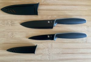 WMF Touch Küchenmesser-Set ausgepackt mit Zubehör