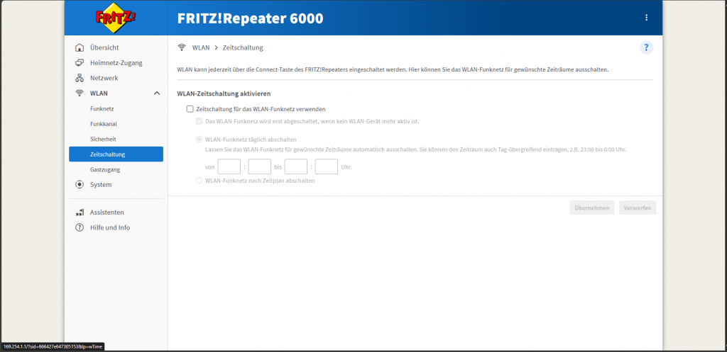 Webinterface des AVM FRITZ!Repeater 6000 WLAN-Repeaters (7)