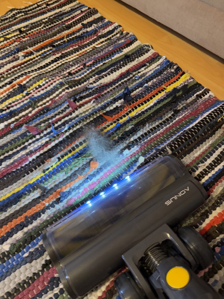 Aonus A9S Akku-Staubsauger Saugen teppich 2