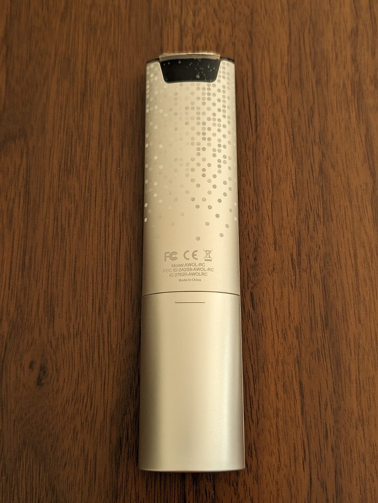 AWOL Vision LTV-3500 Pro Beamer Fernbedienung Rückseite