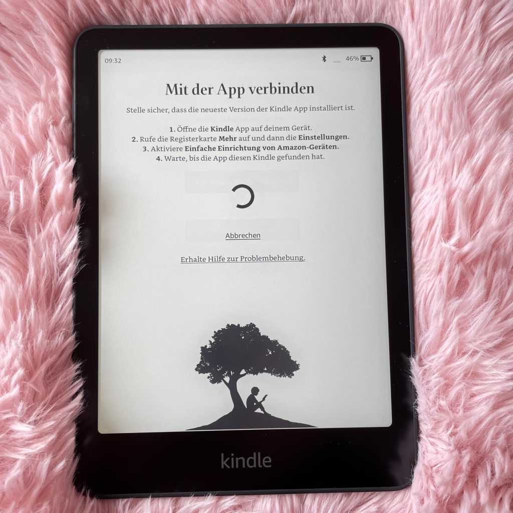 Amazon Kindle Paperwhite eBook-Reader App-Verbindung