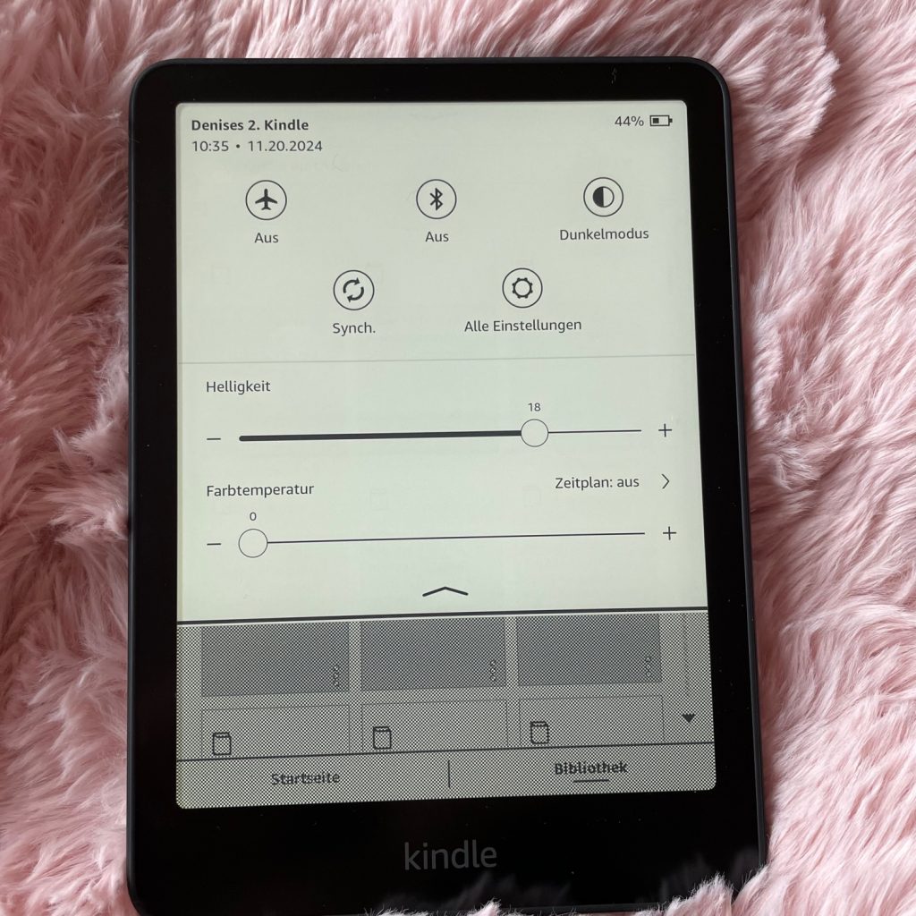Amazon Kindle Paperwhite eBook-Reader Helligkeit