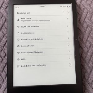 Amazon Kindle eBook-Reader Einstellungen