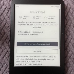 Amazon Kindle eBook-Reader Kindle Unlimited