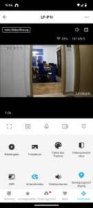 App, der Litokam LF P1t Überwachungskamera ohne HDR