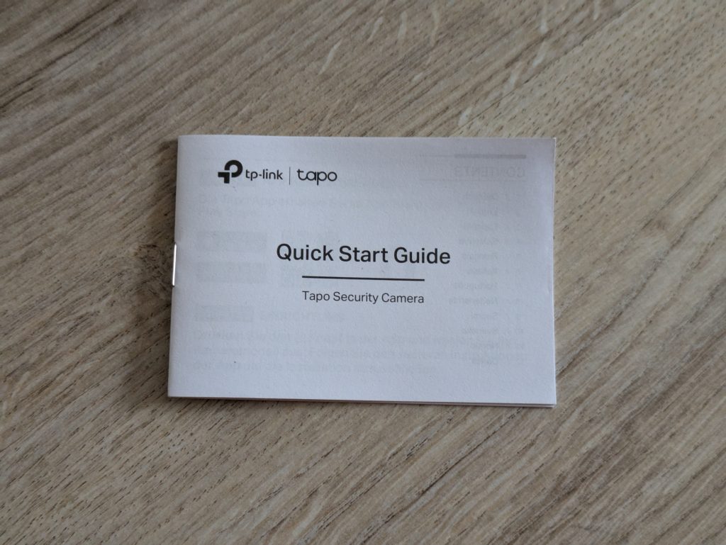 Kurzanleitung der Tapo C200 Überwachungskamera