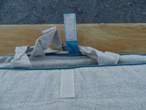 Mental-High Akupressurmatte Klettverschluss Matte Tasche geöffnet