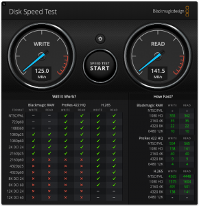 Toshiba Canvio Partner ‎HDTB510EK3AB externe Festplatte DiskSpeedTest