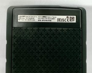 Transcend StoreJet ‎TS1TSJ25H3P 1TB externe Festplatte Rückseite