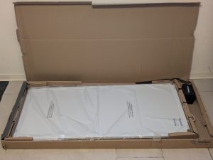 Verpackung der Könighaus P1000 Infrarotheizung geöffnet