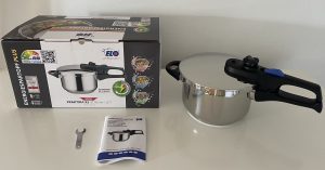 ELO Praktika XS Schnellkochtopf ausgepackt mit Zubehör