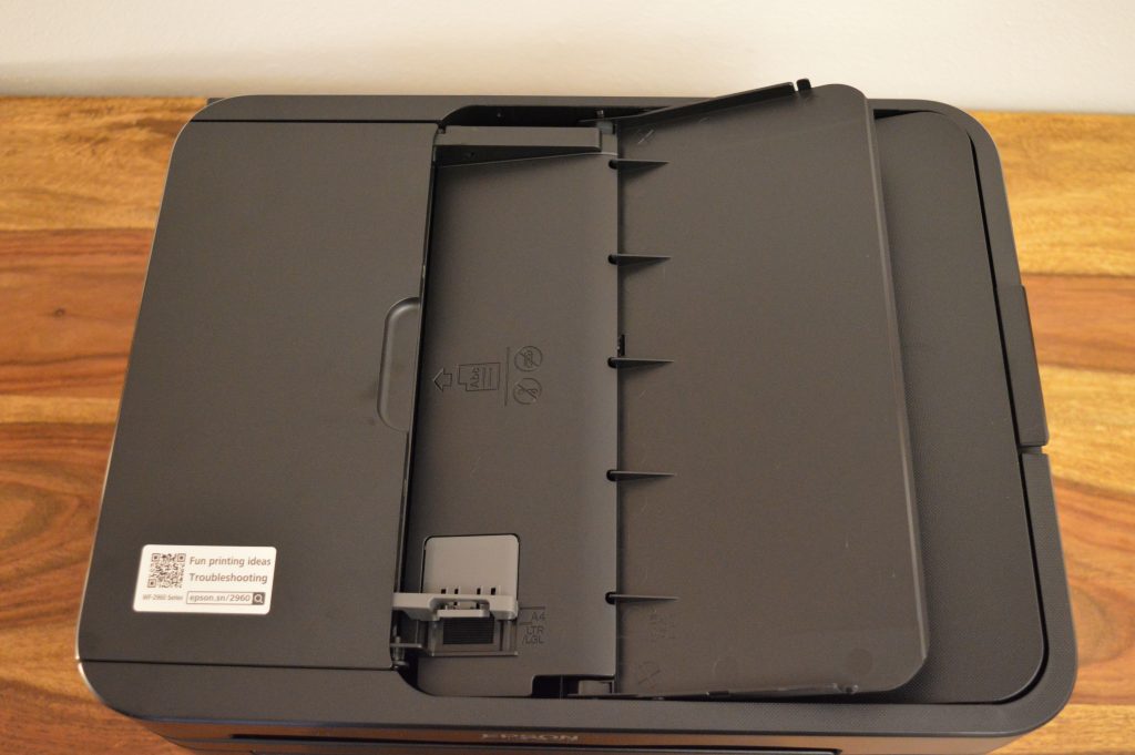 Epson WorkForce WF-2960DWF Drucker Ansicht von Oben
