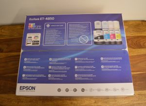Epson EcoTank ET-4850 Drucker Verpackung Ansicht von Oben