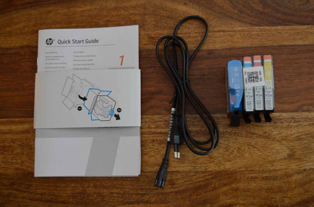 HP OfficeJet Pro 8132e Drucker Verpackungsinhalt