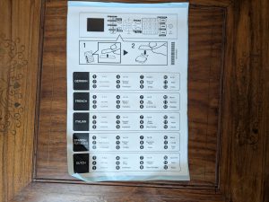Aufkleber des Brother MFC-J1010DW Multifunktionsdruckers