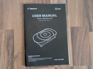Anleitung der MERACH 2398P1 Vibrationsplatte