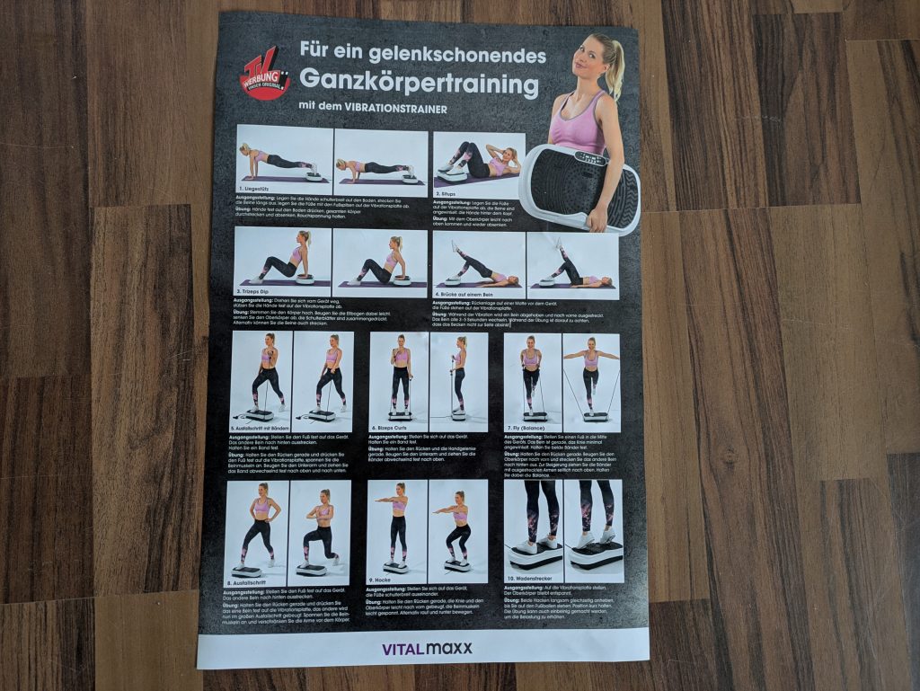 Poster der VITALmaxx Basic Vibrationsplatte