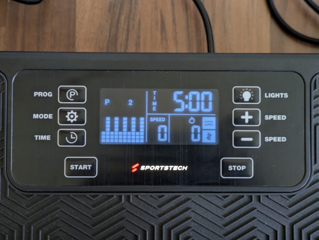 Programm 2 der Sportstech sVibe Vibrationsplatte