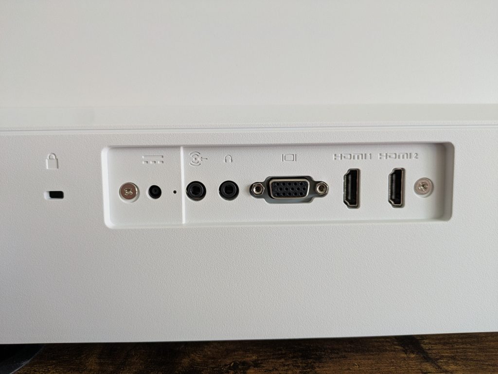Anschlüsse des HP Series 5 527sa Monitors