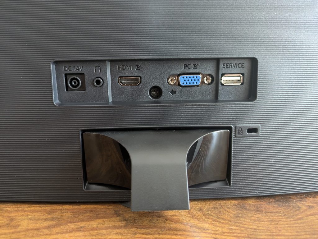 Anschlüsse des Samsung S36GD Monitors