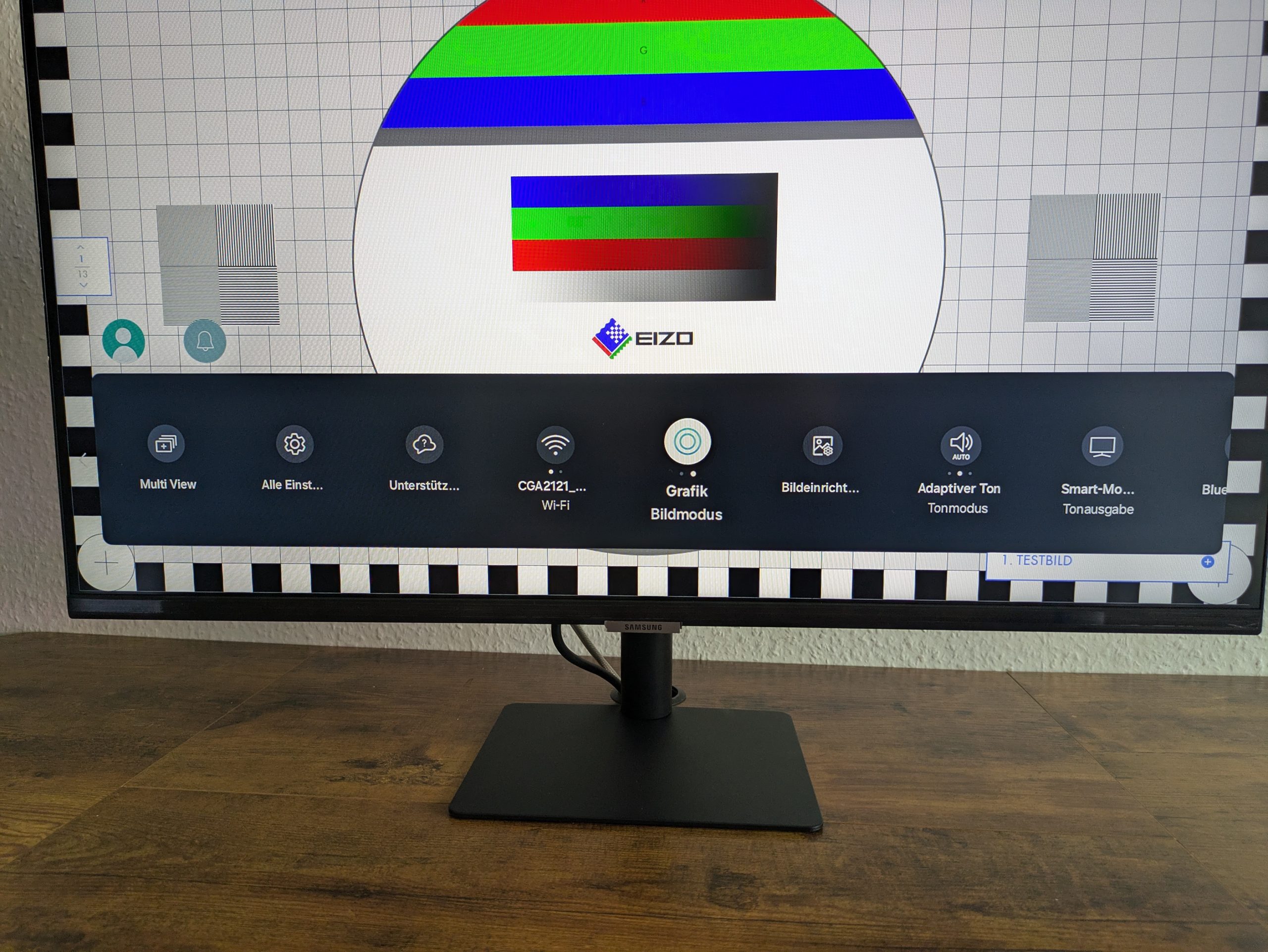 OSD-Menü des Samsung M5 Smart S32BM500EU Monitors