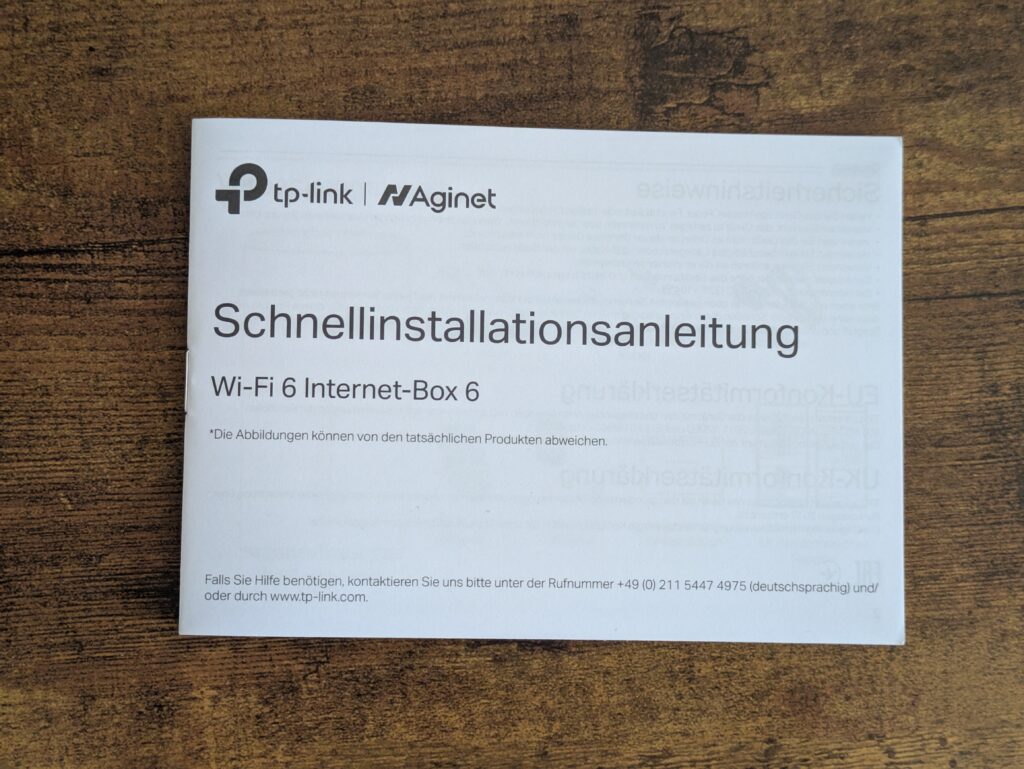 Anleitung des TP Link VX800v Routers