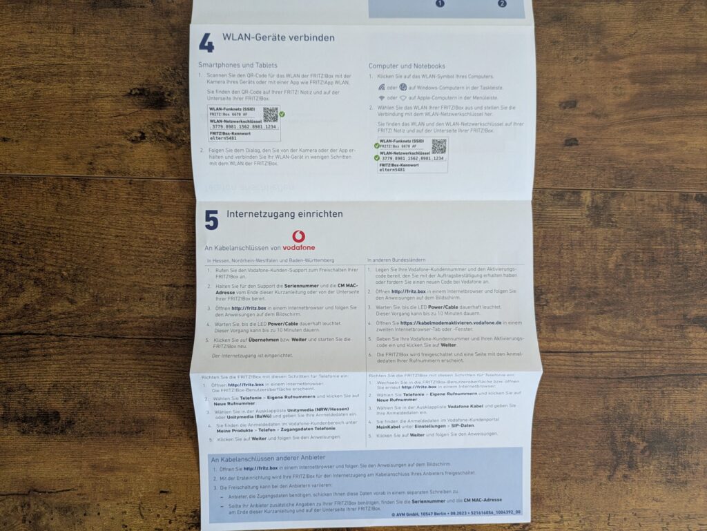 Anleitung des Verpackung des FRITZ!Box 6670 Cable Routers (3)