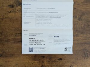 Anleitung des Verpackung des FRITZ!Box 6670 Cable Routers (6)