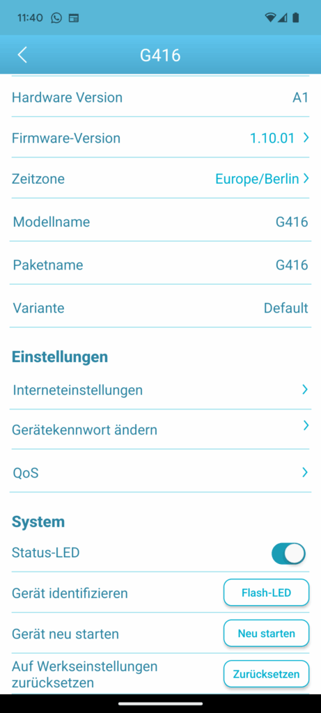 App des D-Link Eagle Pro AI G416 Routers (3)