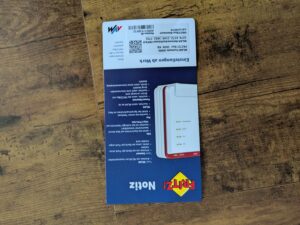 Infoblatt des FRITZ!Box 5690 Pro Router