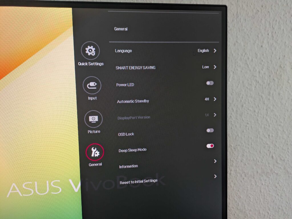 OSD des LG Electronics 34WQ500-B UltraWide Monitors (4)