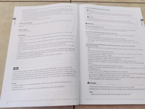 Canon PIXMA TS705a Tintenstrahldrucker Handbuch offen