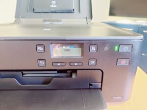 Canon PIXMA TS705a Tintenstrahldrucker Display beim Start